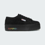 Superga nere cheap donna